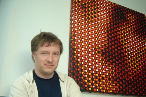 Gavin Rain in his studio, 2007