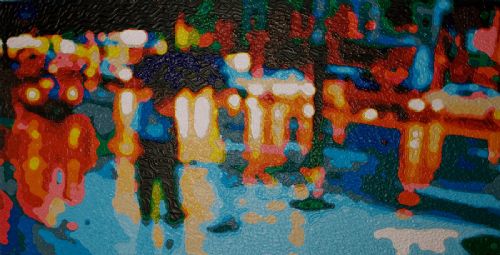 Landscape detail, Worldart Gallery, Cape Town